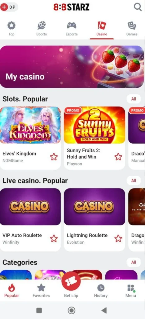 Online casino games